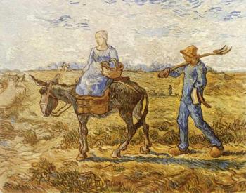 Morning, Peasant Couple Going to Work